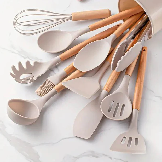 Conjunto de utensílios de cozinha